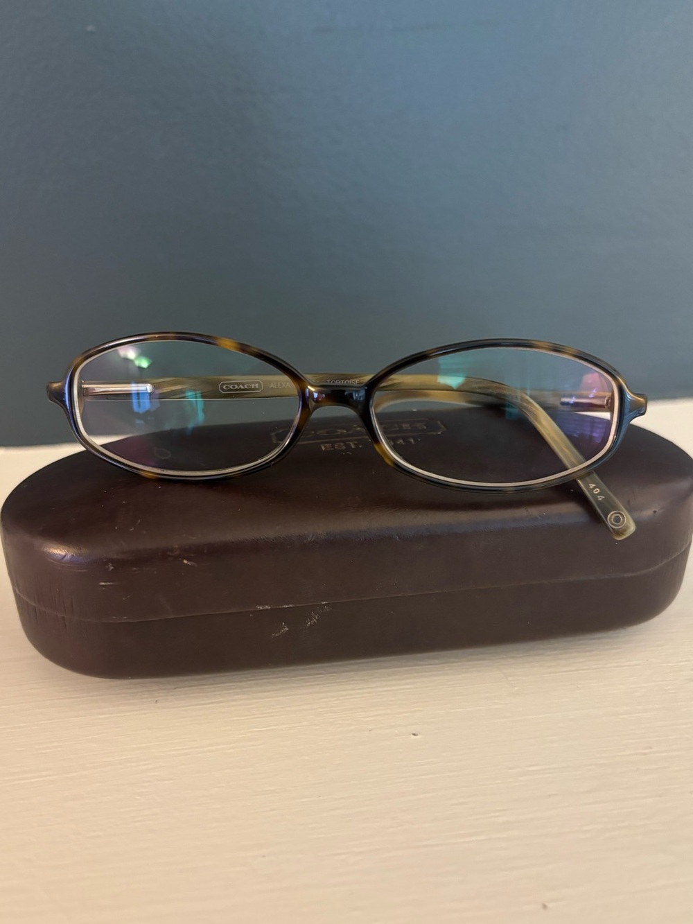 Coach Women’s Tortoiseshell Oval Eyeglasses frames